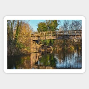 Footbridge Over The Kennet Sticker